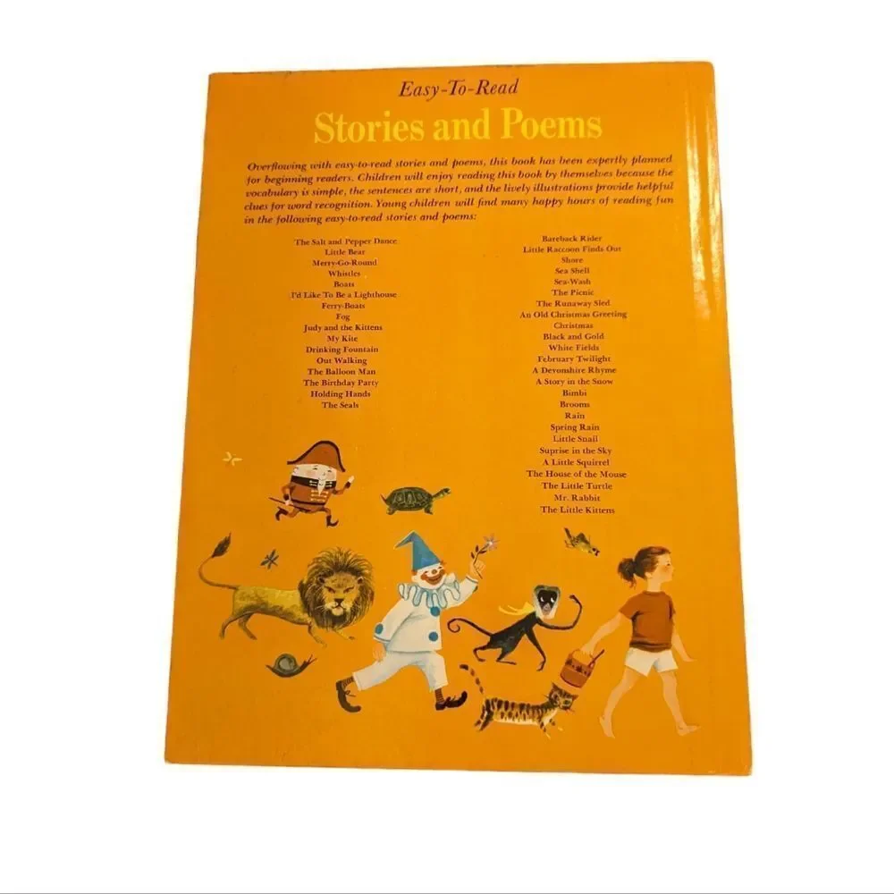 Vintage 50s children's  Golden‎ Book Stories and Poems vintage book